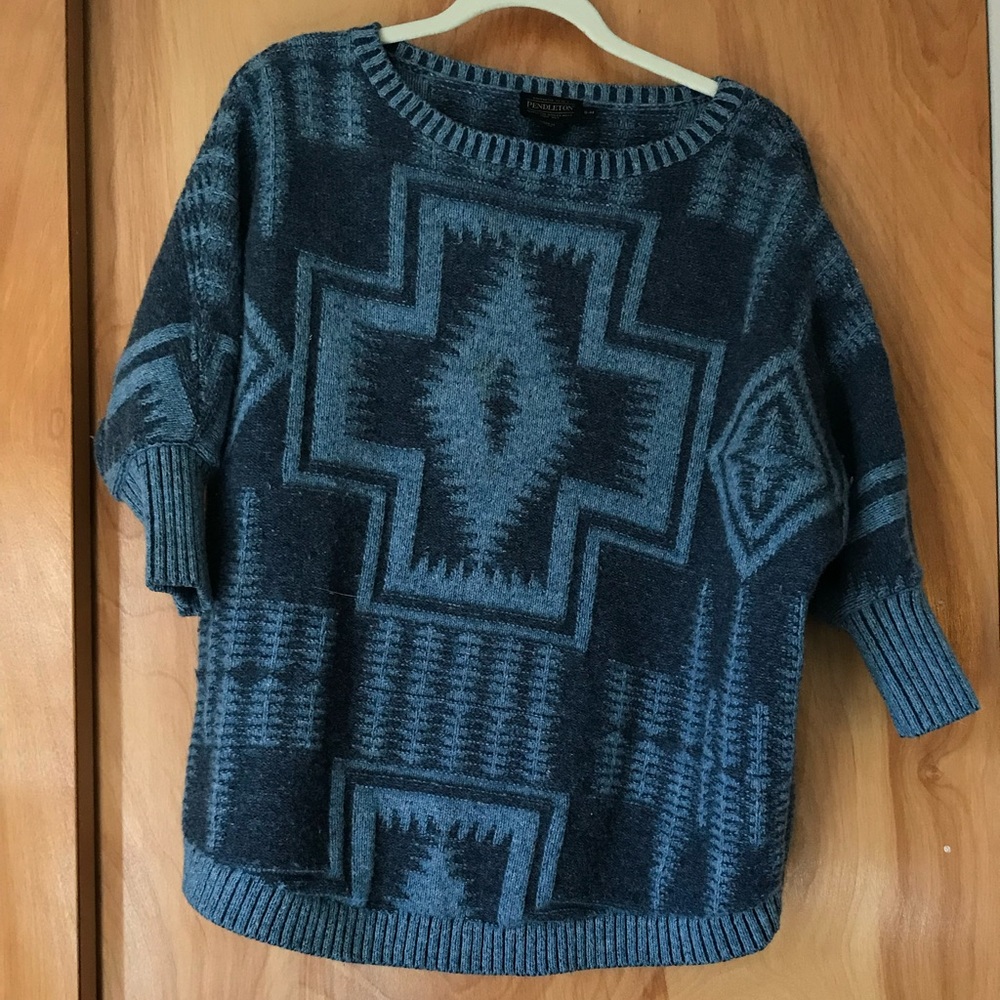 Oversized Pendleton Pullover Sweater
